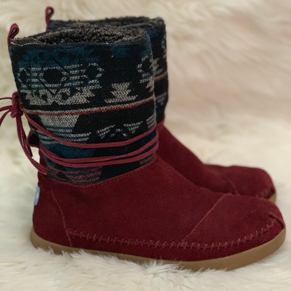 Toms Nepal Boots Burgundy